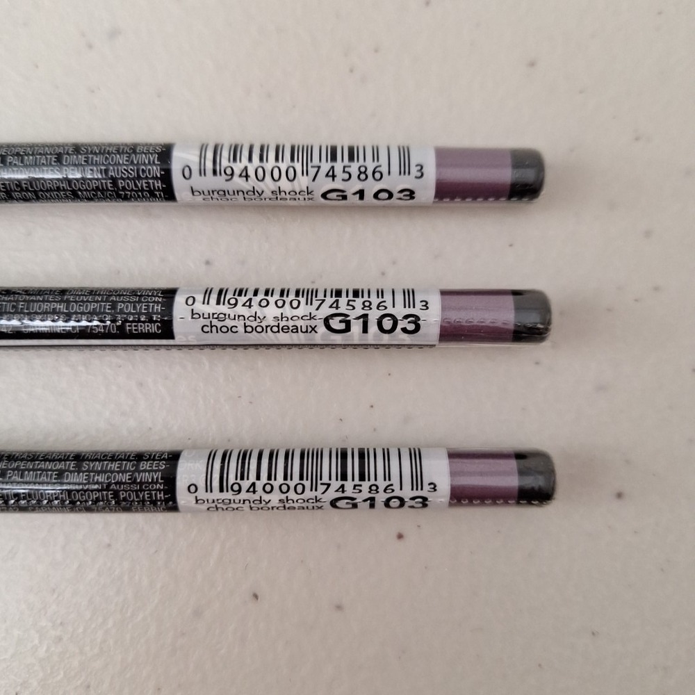 3 Set AVON GLIMMERSTICKS CHROMES EYE LINER - Burgundy Shock - G103 - New Sealed